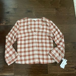 Treasure & bond long sleeve flannel design tee